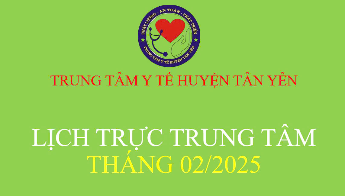 Lịch trực tháng 2