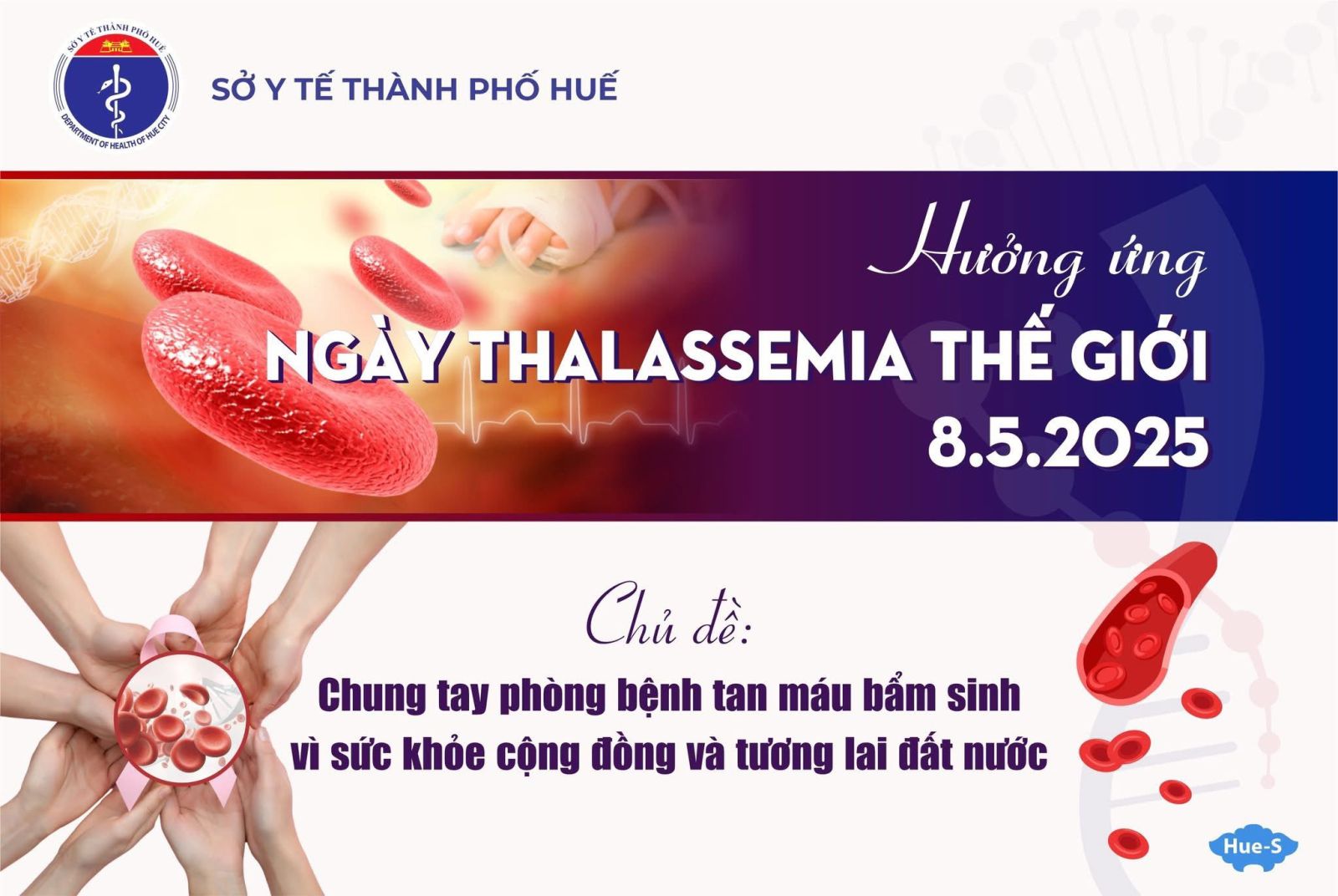 Năm 2025, Ngày Thalassemia Thế giới (8/5) được tổ chức với chủ đề “Chung tay phòng bệnh tan máu bẩm sinh vì sức khỏe cộng đồng và tương lai đất nước”.